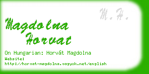 magdolna horvat business card