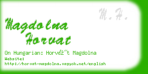 magdolna horvat business card